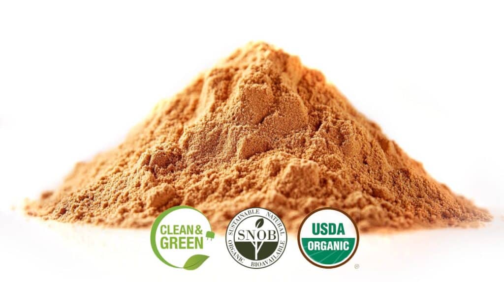 cordyceps mushroom powder ground up labeled