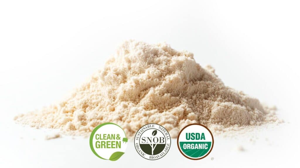 lions mane mushroom powder ground up labeled
